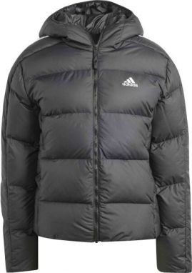 adidas ESSENTIALS 3-STRIPES MID DOWN HOODED Dámska bunda, čierna, veľkosť
