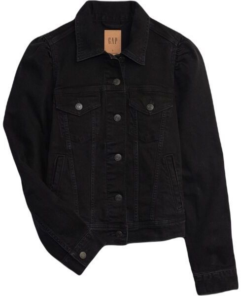 GAP V-DENIM Dámska bunda, čierna, veľkosť
