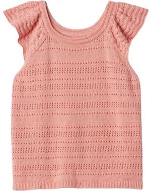 GAP V-CROCHET Dievčenské tričko, lososová, veľkosť