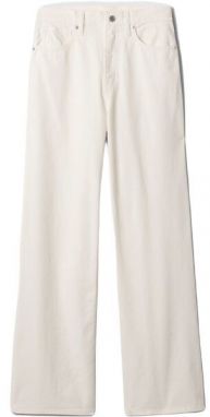 GAP V-HR WIDE LEG Dámske džínsy, biela, veľkosť