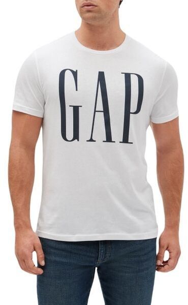 GAP V-SS CORP LOGO T Pánske tričko, biela, veľkosť