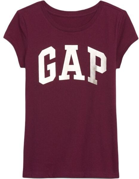 GAP LOGO Dievčenské tričko, vínová, veľkosť