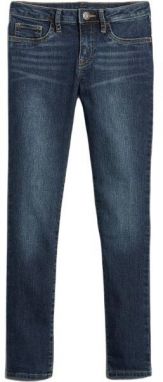 GAP V-NEW SUPSKINNY Dievčenské džínsy, tmavo modrá, veľkosť 5Y