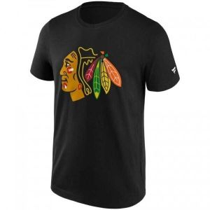 FANATICS NHL PRIMARY LOGO GRAPHIC CHICAGO BLACKHAWKS Pánske tričko, čierna, veľkosť