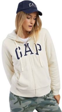 GAP V-FRCH EXC LOGO SHERPA Dámska mikina, béžová, veľkosť
