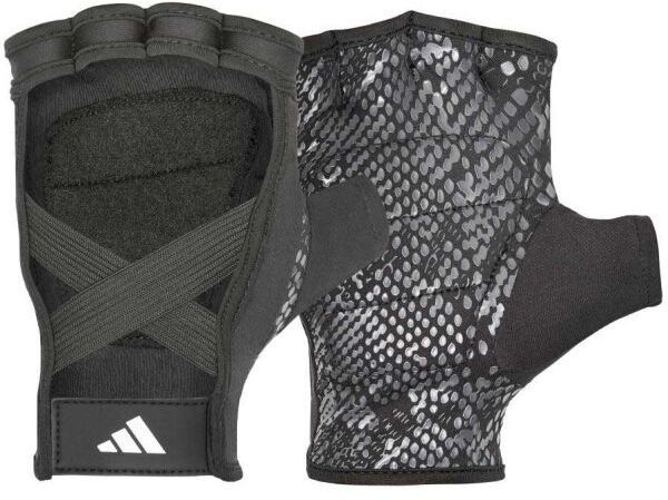 adidas TRAINING GLOVES W Dámske fitness rukavice, čierna, veľkosť