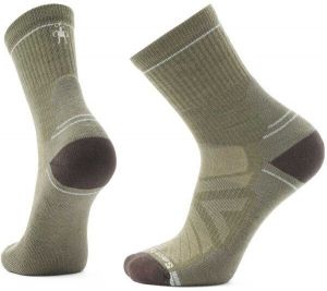 Smartwool HIKE LIGHT CUSHION MID CREW Pánske outdoorové ponožky, khaki, veľkosť