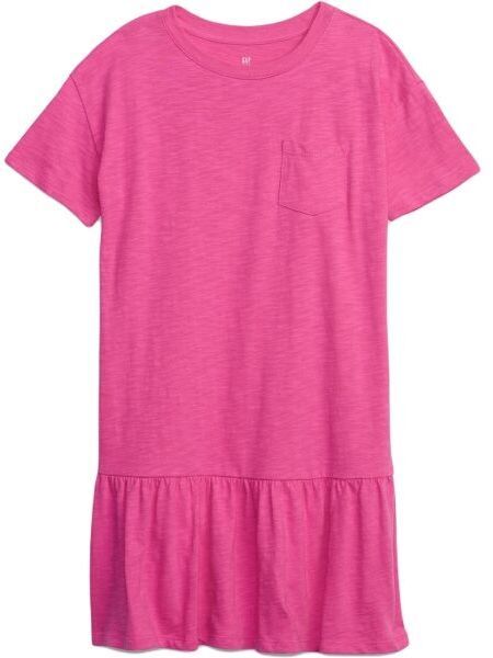 GAP SS PEPLUM Dievčenské šaty, ružová, veľkosť