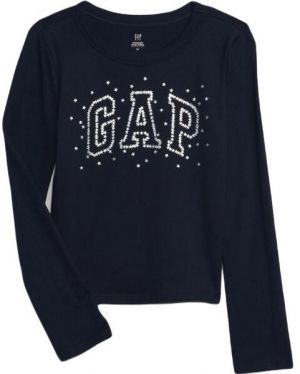 GAP VALUE LOGO Dievčenské tričko, tmavo modrá, veľkosť
