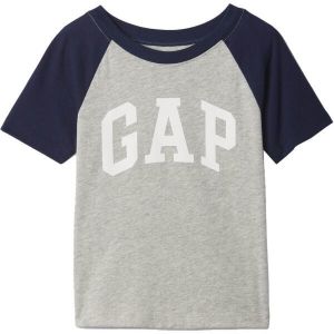 GAP LOGO RAGLAN Detské tričko, sivá, veľkosť