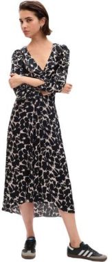 GAP RUCHED Dámske šaty, čierna, veľkosť