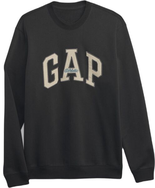 GAP HO23 CORE LOGO CREW Pánska mikina, tmavo sivá, veľkosť