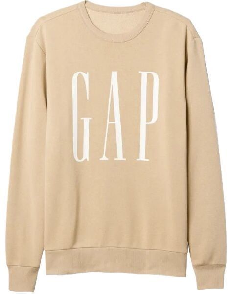 GAP FLEECE Pánska mikina, béžová, veľkosť