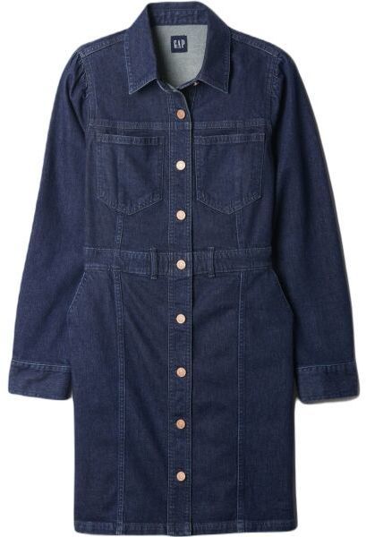 GAP PUFF Dámske šaty, tmavo modrá, veľkosť