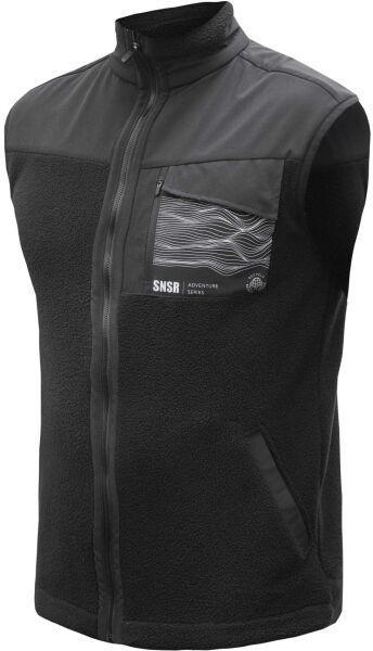 Sensor TEDDY Pánska flísová vesta, čierna, veľkosť