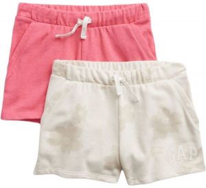 GAP V-SP LOGO 2PK Dievčenské kraťasy, ružová, veľkosť