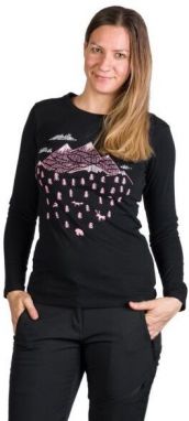 Northfinder DEANN Dámske tričko s dlhým rukávom, čierna, veľkosť