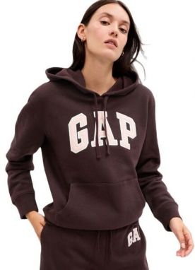 GAP LOGO Dámska mikina, hnedá, veľkosť