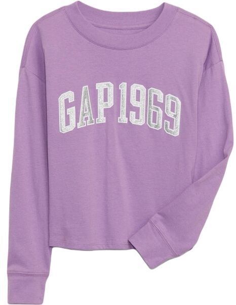 GAP V-LS ELV LOGO Dievčenské tričko, fialová, veľkosť