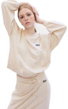 GAP VOLUME JAPAN Dámska mikina, béžová, veľkosť