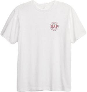 GAP NEON LOGO Pánske tričko, biela, veľkosť