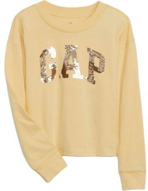 GAP V-LS ELV LOGO Dievčenské tričko, žltá, veľkosť