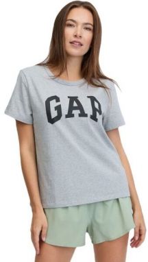 GAP LOGO SLUB Dámske tričko, sivá, veľkosť