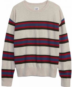 GAP V-STRIPE Chlapčenský sveter, béžová, veľkosť