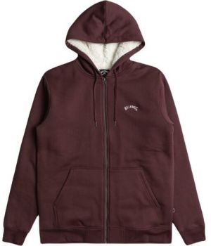 Billabong ARCH SHERPA Pánska mikina, vínová, veľkosť