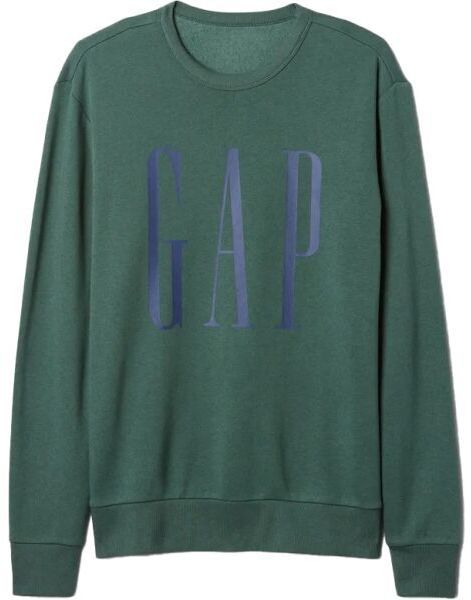 GAP FLEECE Pánska mikina, zelená, veľkosť