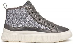 Geox J LAQUINNY D Dievčenské tenisky, stříbrná, veľkosť