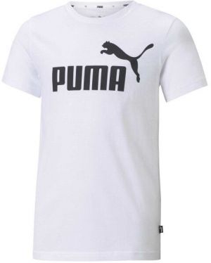 Puma ESS LOGO TEE B Chlapčenské tričko, biela, veľkosť