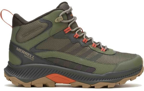 Merrell SPEED STRIKE 2 MID WP Pánska outdoorová obuv, khaki, veľkosť 42