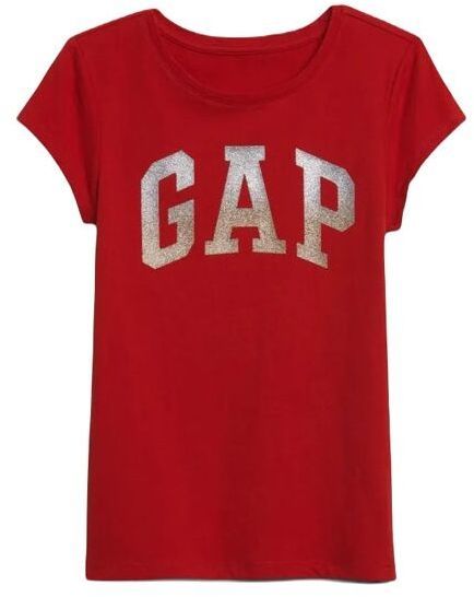 GAP LOGO Detské tričko, červená, veľkosť