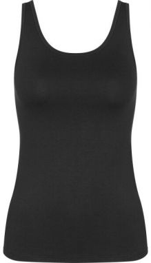 TRIUMPH SENSE OF COTTON Dámsky tielkový top, čierna, veľkosť