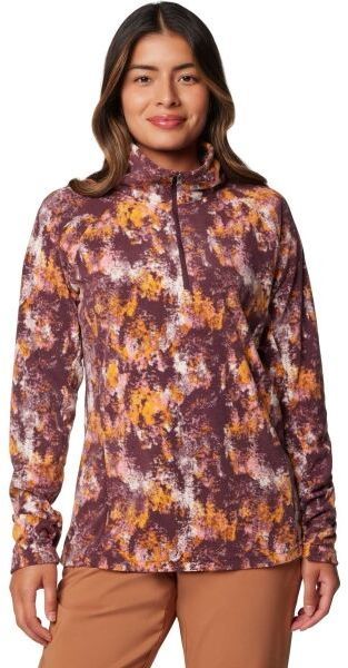 Columbia GLACIAL IV 1/2 ZIP Dámska mikina, vínová, veľkosť