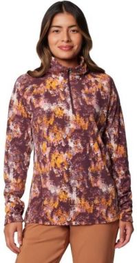 Columbia GLACIAL IV 1/2 ZIP Dámska mikina, vínová, veľkosť