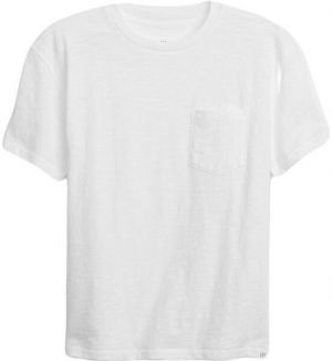 GAP V-SS PKT CREW Chlapčenské tričko, biela, veľkosť