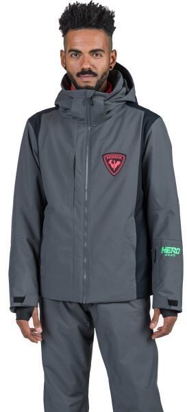 Rossignol HERO VELIKA Pánska lyžiarska bunda, tmavo sivá, veľkosť XXL