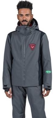 Rossignol HERO VELIKA Pánska lyžiarska bunda, tmavo sivá, veľkosť XXL