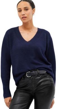 GAP V-FOREVERCOZY Dámsky sveter, tmavo modrá, veľkosť