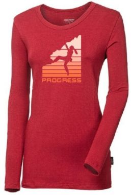 PROGRESS SONJA BOULDER Dámske bambusové tričko, červená, veľkosť
