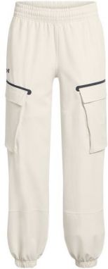 Under Armour UNSTOPPABLE CARGO Dámske nohavice, biela, veľkosť L