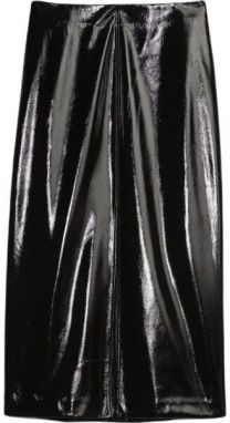 GAP FAUX LEATHER Dámska sukňa, čierna, veľkosť