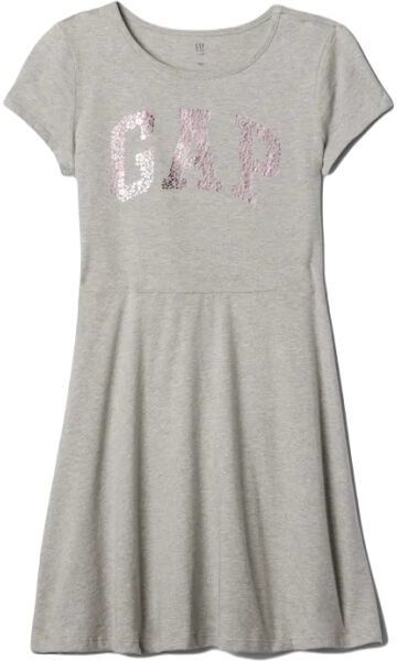 GAP V-FRCH LOGO Dievčenské šaty, sivá, veľkosť
