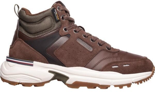 Tommy Hilfiger MRUNNER CORDURA LEATHER Pánska voľnočasová obuv, hnedá, veľkosť
