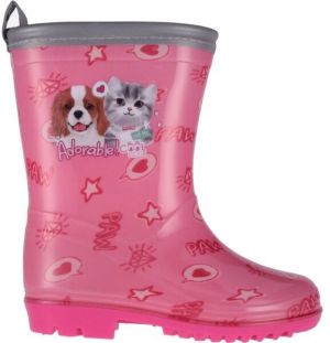 PERLETTI RAIN BOOTS Detské gumáky, ružová, veľkosť
