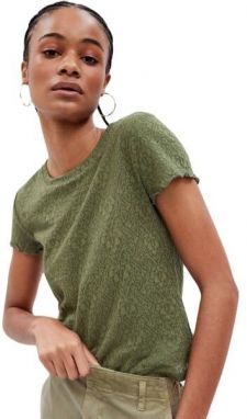 GAP FLORAL JACQUARD BABY Dámske tričko, khaki, veľkosť