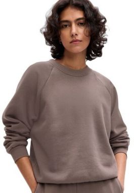 GAP NEW RAGLAN Dámska mikina, hnedá, veľkosť