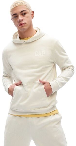 GAP V-VINTAGE Pánska mikina, béžová, veľkosť